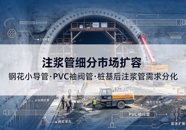 临洮注浆管细分市场扩容，隧道钢花小导管、PVC 袖阀管、桩基后注浆管需求分化